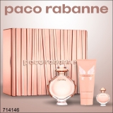 KIT PACO RABANNE OLYMPEA 80ML+BODY+MINI 6ML LATA  