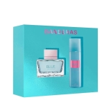 KIT ANTONIO BANDERAS BLUE SEDUCTION FEM 80ML+DEO  