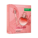 KIT BENETTON COLORS ROSE INTENSO EDP 80ML+10ML    