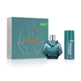 KIT BENETTON WE ARE TRIBE COOL M 100ML+DEO SPRAY  