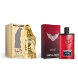 POLICE ICON GOLD EDP 125ML+POLICE INSTINCT 100ML  